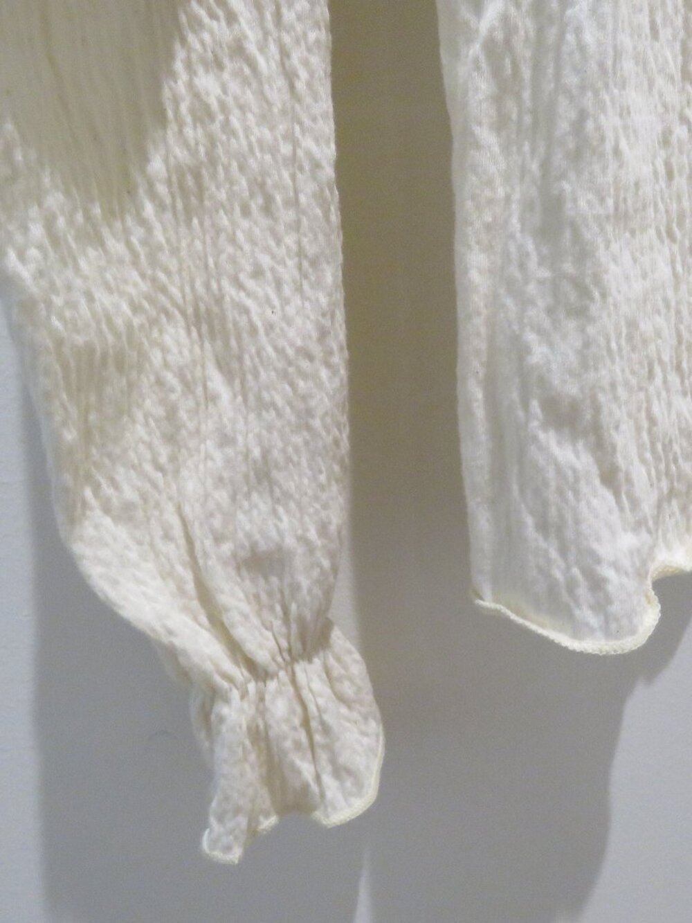 VINTAGE XHILIRATION Milkmaid Cottagecore Top Cream XL Coquette Boho Renaissance - Picture 6 of 11